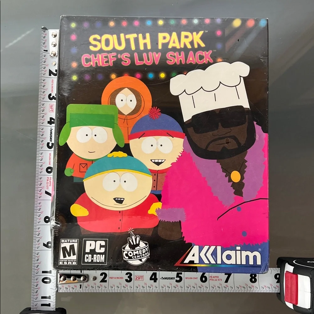 🧑‍🍳NEW South Park: Chef's Luv Shack PC CD-ROM (1999) Factory Sealed Big Box Rare